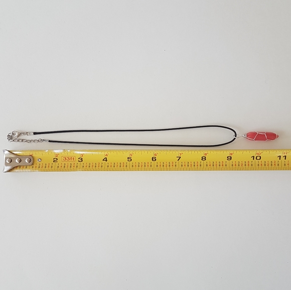 ♦️ Red Glow in the Dark Stone Necklace - Picture 6 of 6